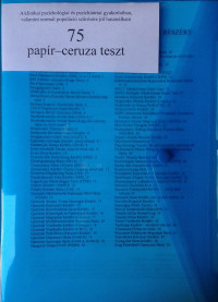 75 papír-ceruza teszt