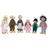 ​Fa babacsalád 6 db-os