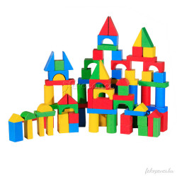 Építőkocka (100 darabos, színes)
