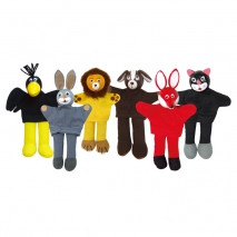 Textil ujjbábkészlet - állatfigurás