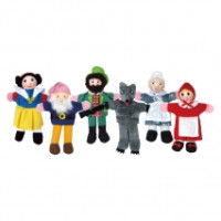 Textil ujjbábkészlet - Piroska