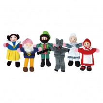 Textil ujjbábkészlet - Piroska